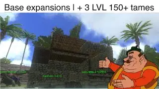 Base expansion plus tutorial on how to tame 3 big Dino&rsquo;s | ark hard mode ep 5