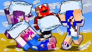 Guerra de Travesseiro no Minecraft!