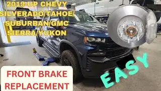 2019 2020 and newer chevy silverado front brakes replacement
