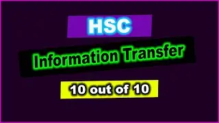 HSC Information Transfer | HSC Question no 2 Information Transfer | Information transfer HSC