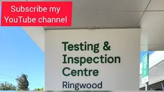 Real driving test area Australia/Ringwood Vic road, testing route
