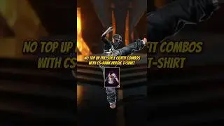 NO TOP UP ✅ FREESTYLE 🇧🇷 OUTFIT COMBOS 👺 WITH NEW CS-RANK HEROIC T-SHIRT 🔥 FREE FIRE 🔥