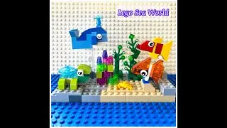 LEGO Sea World/ Fish Tank MOC Tutorial 樂高海底世界/ 水族箱