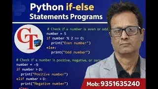Python Programs   Use  of if else statement