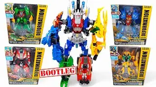 BRUTICUS Fall of Cybertron FOC BOOTLEG Transformers Deformation 5 en 1 UNBOXING! Victron