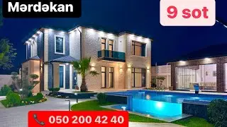 Mərdəkanda Super Proekt Villa Satılır - 9 Sotda
