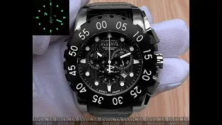 Швейцарские часы Invicta 1957 Reserve Leviathan Swiss Made Chronograph Black