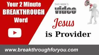 Jesus is Provider