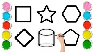 Shapes song for kids, Learn 2d shapes, colors for toddlers | Preschool Learning part - 310