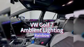 VW Golf 7 2014-2021 Car Ambient Lighting Symphony+Dragon Scale Optic | 64 RGB Colors Rainbow🌈