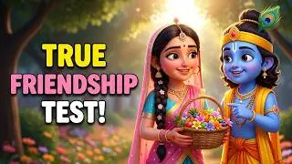 Radha and Krishna&rsquo;s Test of True Friendship 🌸 | Kids Moral Story | Learn Kindness & Love