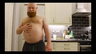 Beer bellied guy drinking 6 beers in 30 minutes