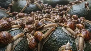 Making a video of albino snails at night, catching snails, albino snails, hunting snails, snails