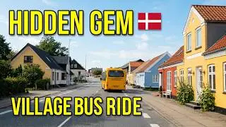 Scenic Bus Ride Through Saltum, Denmark 🇩🇰 | Peaceful Danish Countryside & Village Views
