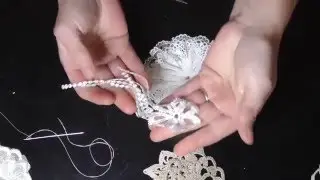 Easy shabby chic flower with beautiful tails full tutorial