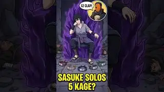 What If Sasuke Had EMS at the 5 Kage Summit? #naruto #anime #shorts