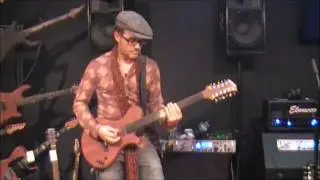 Ih&acirc;b Radwan PMC Guitars Byblos (oud guitare) Seymour Duncan, Two Notes Torpedo, Elmwood Modena