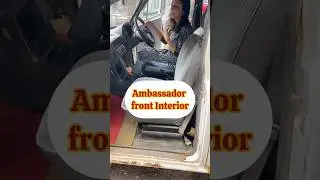 Ambassador Car | Front Interiors #hindustanmotors #motorgurl #shrutiahuja #vintage #pradhaanji #lux