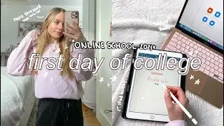 first day of *online* college vlog 2021! productive online college day in my life // Isabella LoRe