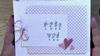 #6 SIMPLE CARD - Using Twine & Sign Language Sentiments on a Card