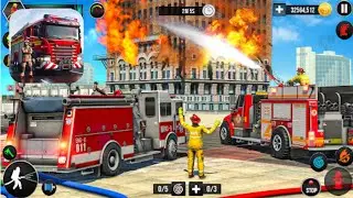 Firefighter: Fire Truck Games - Gameplay Walkthrough Part 1 (Android ios)