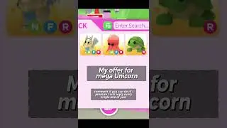MY OFFER FOR MEGA NEON UNICORN! COMMENT IF YOU CAN DO IT