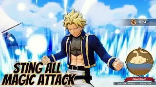 Sting All Attacks and Magic Skills | Fairy Tail Game | Ryunny