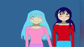 Art: Shido Itsuha and Miku Izayoi | из аниме: &laquo;Рандеву с жизнью&raquo;