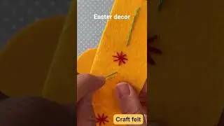 DIY: Easter decor with felt. decoraci&oacute;n de pascua con fieltro. #diy #easter #howtomake #decoration