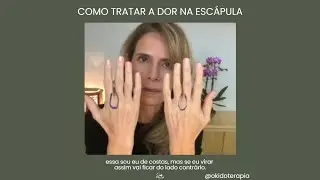 Como tratar a dor na esc&aacute;pula