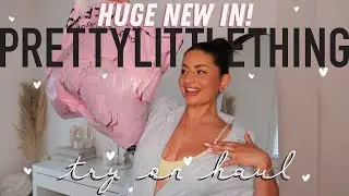HUGE NEW IN PRETTY LITTLE THING TRY ON HAUL💓 let me out out NOW plsss · SIZE 10/12 | Emily Philpott
