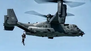 USAF Special Operations Forces &bull; CV-22 Osprey Hoist Training