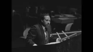 Ambassador Zewde Gabre Sellassie speaking at 1097th Meeting Situation of General Assembly 1962
