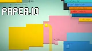 Paper.io (by VOODOO) - arcade game for android and iOS - gameplay.