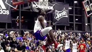 Kris Wilkes reverse double-pump jam at the McDonald's All-American Game dunk contest.