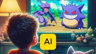 Pokemon Red/Blue Intro but the song is continued by an AI