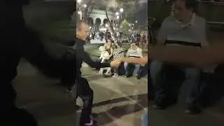 Bailando en santa Mar&iacute;a la Rumbera SANDY SALSA RICHARD Y PACO FUEGO EN LA PISTA