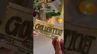 Cute DIY Golden Ticket 🍫🤤 by #art #papaercraft #diy