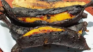 Platanos Asados Con Queso Al Carbon Al Estilo De Mama Jose