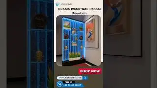 Modern Bubble Water Wall Panel Fountain | Best Home Decor 2025! #flickkerbox #homedecor
