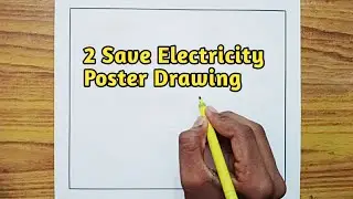 Light the Candle of Patriotism Save Energy the Nation Drawing / Save Electricity Drawing