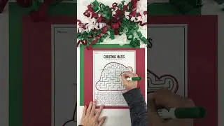 Christmas maze puzzles for kids #kidslearning #christmas #puzzlesforkids