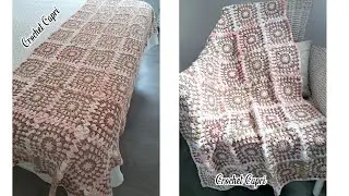 PIE DE CAMA GRANNY A CROCHET 🧶