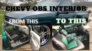 Custom Chevy OBS full Interior Walk through, OBS Sub Box & Custom Center Console