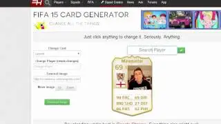 How to create your own fut 15 player card
