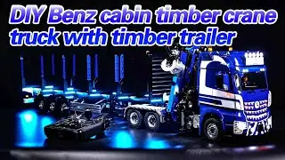 The Ultimate DIY RC Tractor Truck from UNITRU &ndash; with 1/14 6x6 Metal Chassis, Hydraulic Timber Crane!