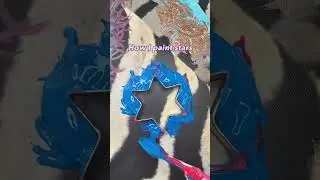Как я рисую звёзды в своих работах ✨ #звездноеискусство #техникирисования #акриловоеискусство #ар...