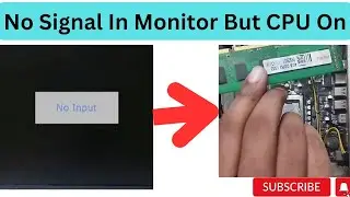 Cpu On But No Signal In Monitor😟||Hardware Problem ||कैसे समस्या दूर करें|पुरा वीडियो देखे ||