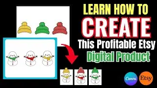 How to Create This High-Quality Etsy Digital Product Using Canva & a FREE AI Tool