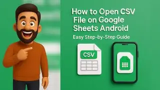 How to Open CSV File on Google Sheets Android | Easy Step-by-Step Guide
